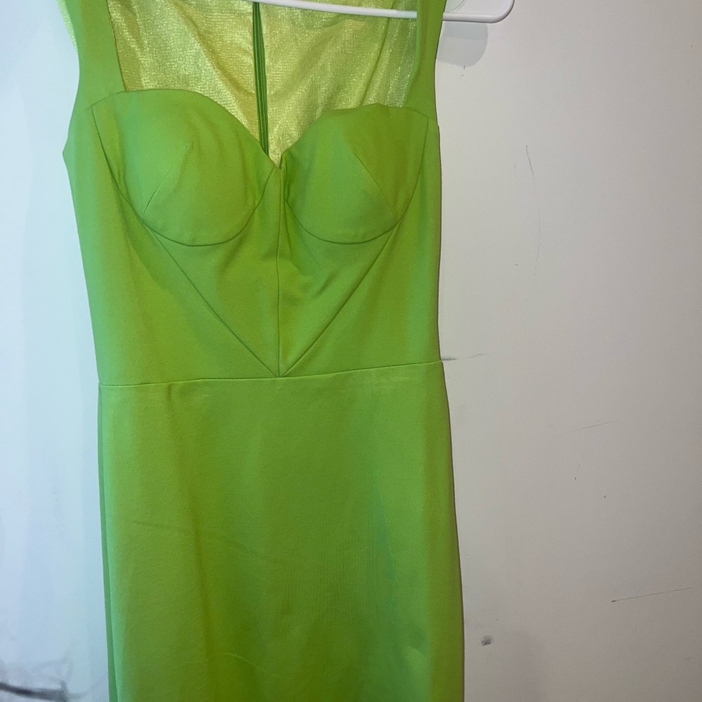 Vibrant Green Sleeveless Dress